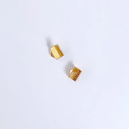Koncovka plochá zamačkávací 8mm ruzove zlato
